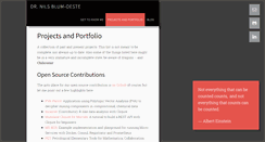 Desktop Screenshot of nils-blum-oeste.net